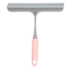 Shower Squeegee 8.8 Inch Cleaner Tool with Hole for Glass Window, Pink