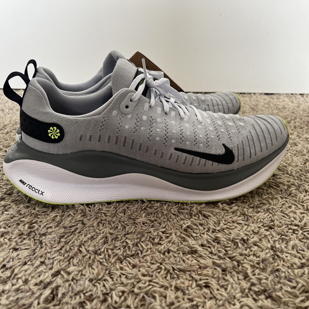 Nike ReactX Infinity Run 4 in Wolf Grey Black - Size 11.5