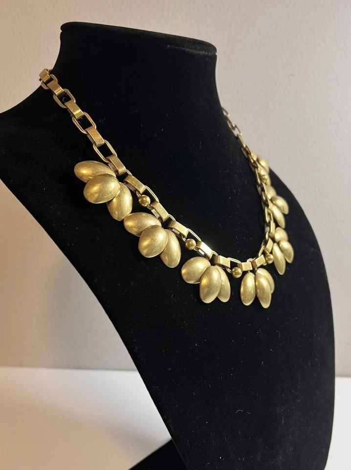 Collar Stella & Dot Oro Cepillado Antiguo Grueso Cuelga Dije Cadena Foto 2 de 4