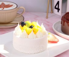 Artificial Birthday Cake Fake Simulation Realistic Cupcake Prop 4 Inch 1 PCS