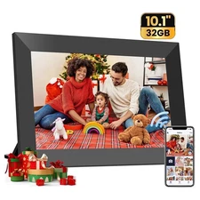 NUSICAN 10.1" WIFI DIGITAL PICTURE FRAME TOUCH SCREEN W/ 32 GB MEMORY