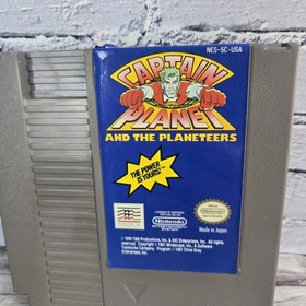 Captain Planet and the Planeteers - 1991 NES Nintendo Game And Case TESTED!