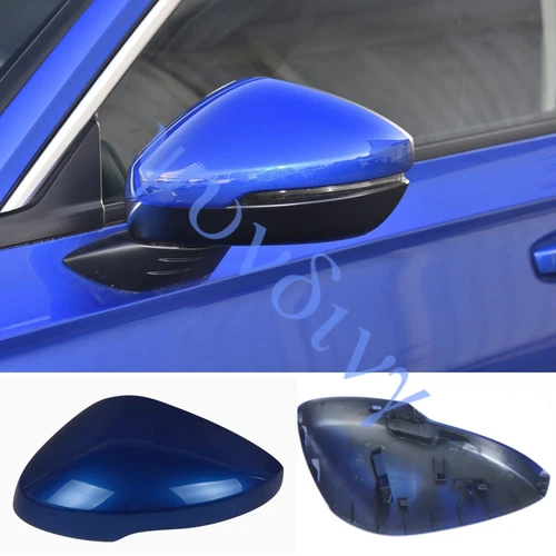 >Side Mirror Cover 2022 23 2024 For Honda Civic Blue Left With Turn Signal Hole