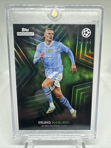 🔥⚽️2023-24 Topps Knockout UCL Erling Haaland Star Player Green /99⚽️🔥