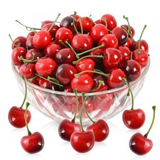 Artificial Cherry Fruit Fake Cherries Red Simulation Red Black Cherries Artif...