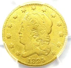 1825 Capped Bust Gold Quarter Eagle $2.50 Coin - Certified PCGS Fine Details