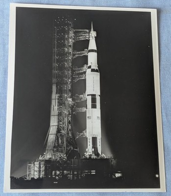 NASA Photograph Apollo 8 Saturn V Rocket On Launch Complex 39A