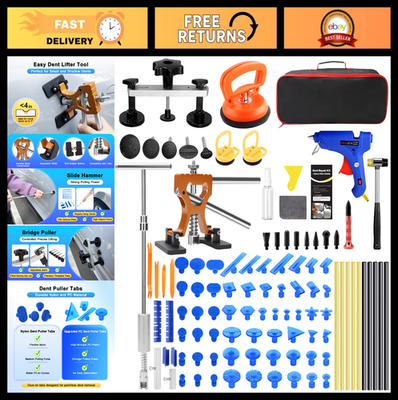 #ad #ad Paintless Dent Repair Kit Auto Body Dent Puller Slide Hammer Hail Damage Too $99.99