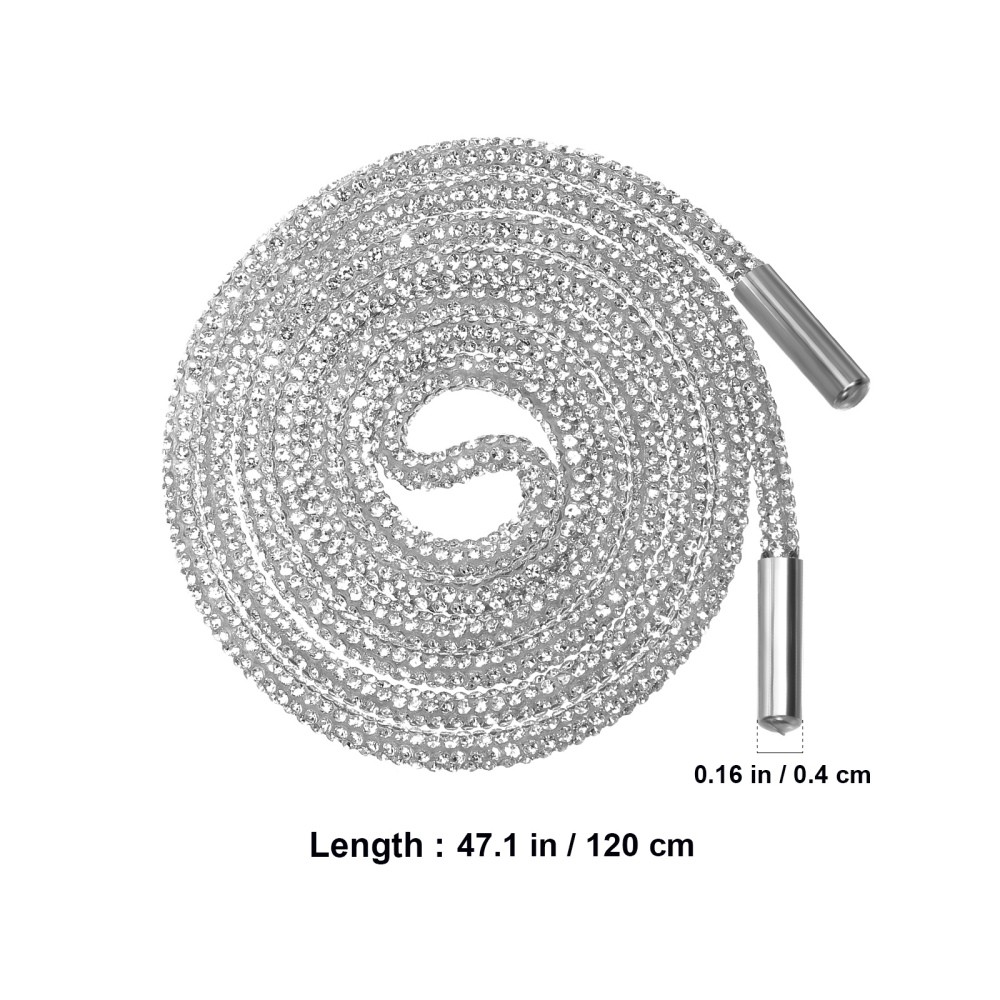 APL 2 Pezzi Lacci per Scarpe da Ginnastica Lavoro Strass Sneakers Bling