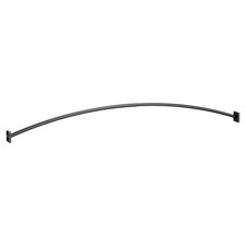Moen CSR2169 Triva Curved Wall Mounted Curtain Rod - Black