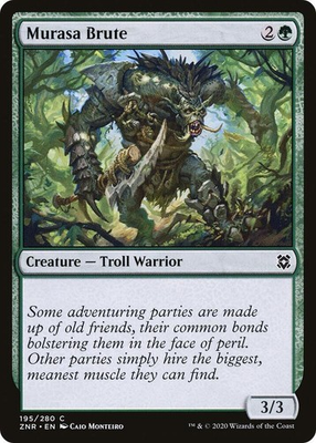 #ad Murasa Brute 195 Common Zendikar Rising Magic: The Gathering Near Mint $1.55