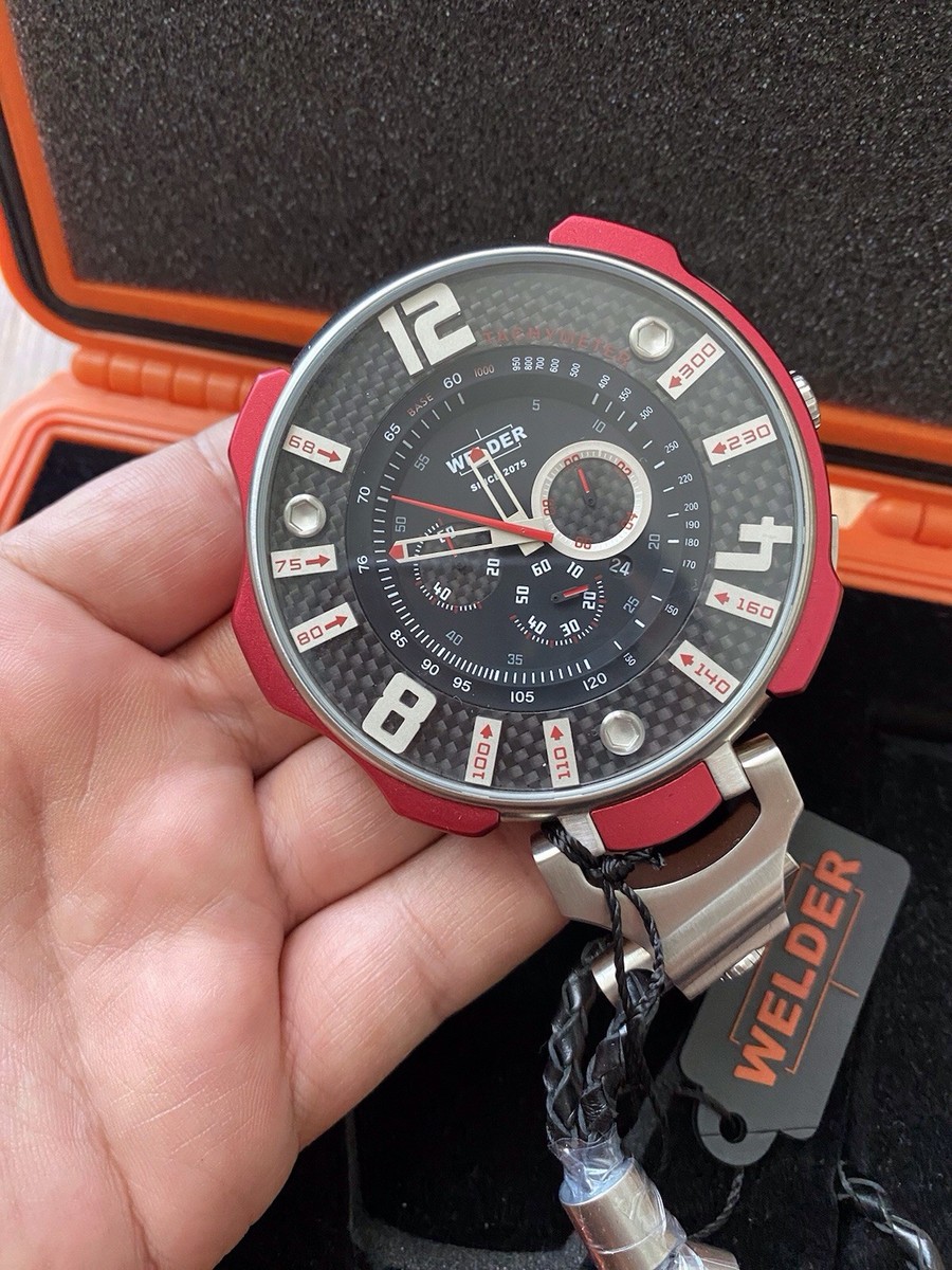 Welder K41 Chronograph Men's Watch – Red & Black – Unworn