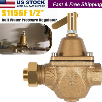 #ad Replace for Watts 1156F Brass Tubular S1156F Boil Water Pressure Regulator 1 2quot; $84.86