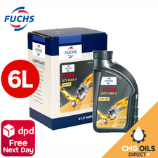 FUCHS TITAN GT1 Flex 3 5W-40 Synthetic Engine Oil with XTL Technology - 6L 7.63 per litre