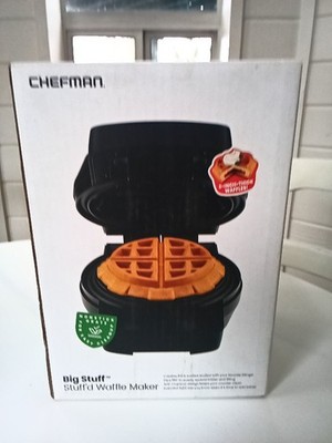 CHEFMAN Big Stuff Belgian Deep Stuffed Waffle Maker Mess-Free