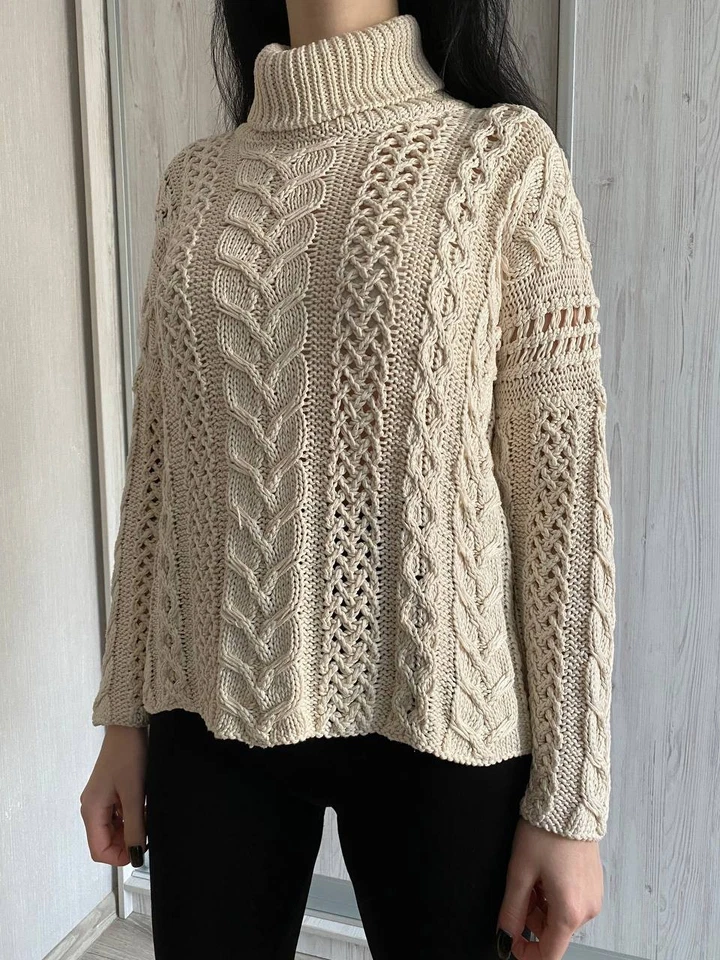 Винтажный вязаный кардиган Jil Sander свитер кашемир с воротником на пуговицах размер s - Изображение 3 из 4