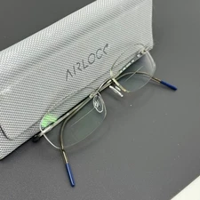 MARCHON AIRLOCK Eyeglasses WISDOM CHASSIS 046 Satin Silver Bridge 18
