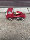 Vintage 1960's Tonka Red Cement Mixer Concrete Pressed Steel Truck