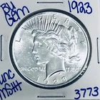 1923 BU UNCIRCULATED SILVER PEACE DOLLAR AUTHENTIC U.S. MINT FREE SHIPPING 3773