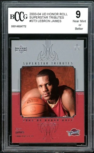 Lebron James Rookie 2003-04 Ud Honor Roll Superstar Tributes #St3 BGS BCCG 9