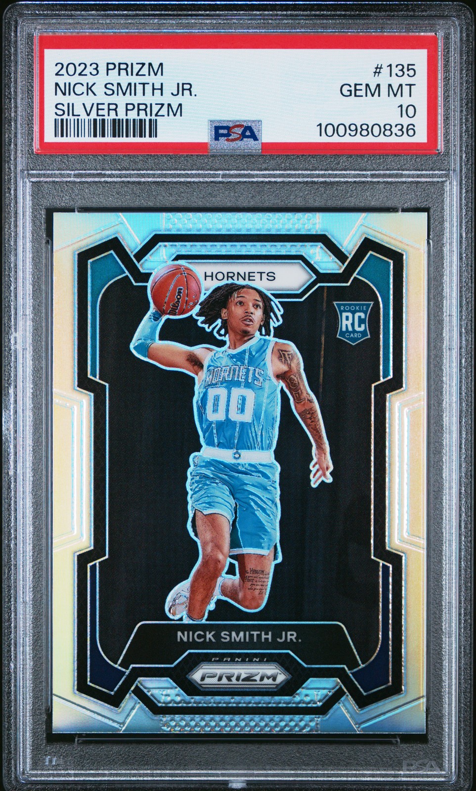 2023 PANINI PRIZM SILVER PRIZM #135 NICK SMITH JR. PSA 10