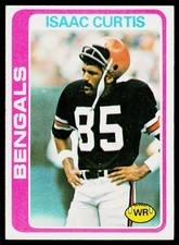 Isaac Curtis, 1978 Topps, #185, Cincinnati Bengals,