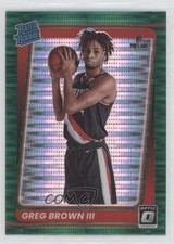 2021-22 Panini Donruss Optic Rated Greg Brown III #195 Rookie RC 0y59