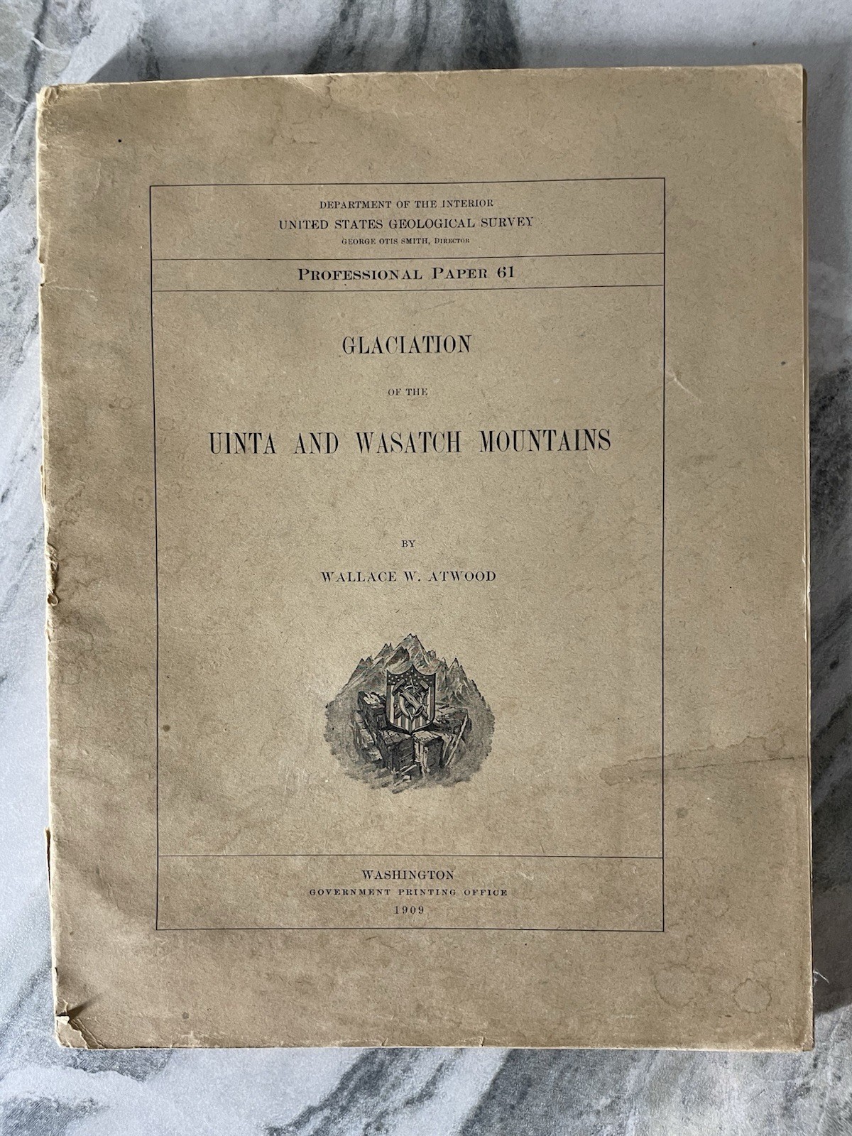 Glaciation of the Uinta And Wasatch Mountains - Survey Professional 61 w. MAPS