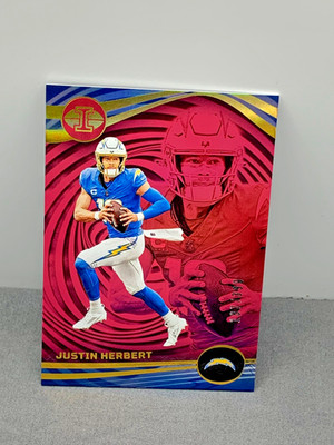 💥JUSTIN HERBERT 2022 Panini Illusions #48 Pink 187/399 San Diego Chargers💥