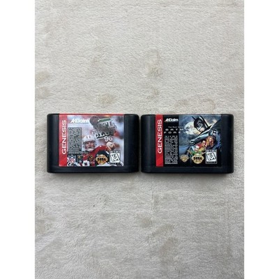 Sega Video Game Lot Batman Forever NFL Quarterback Club 96 Retro Football Dc Com