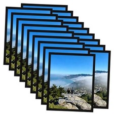 Picture Frame Set of 18, Lightweight 8 by 10 Frames Bulk for 8x10 Black