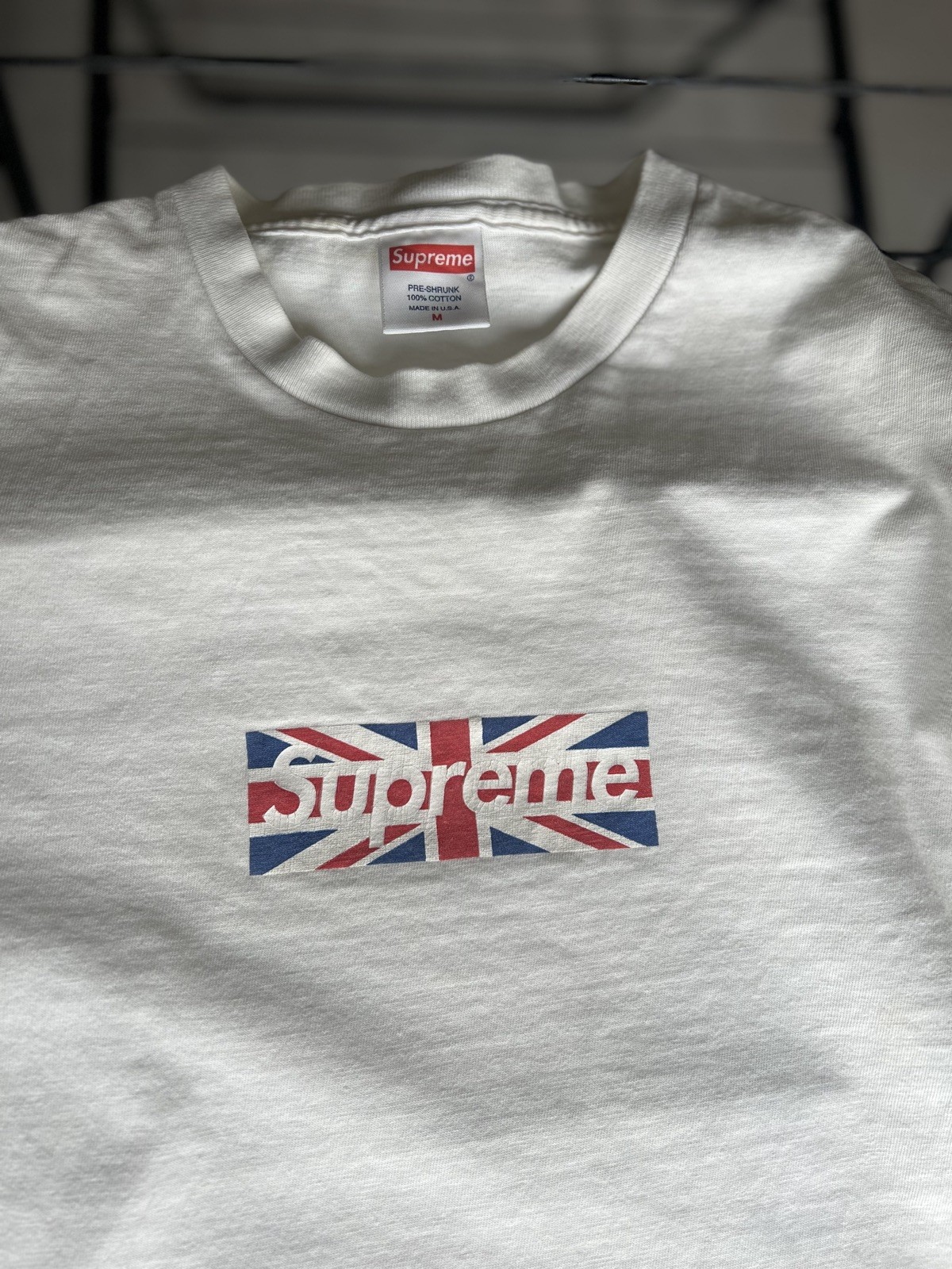 Rare Supreme Union Jack Box Logo T-Shirt, Size M, 2011 Edition