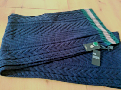 G-Star Raw Original Scarf Dark Blue and Green Sash Scarf - NEW WITH TAGS