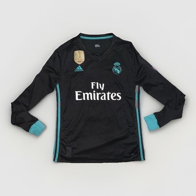 Marcelo #12 Real Madrid 2017 18 Away Jersey Champions League Patch
