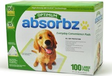 Absorbz Optimum Training Pads for Dogs 24x24 Large 100 ct. Ultra-Absorbent Absorbz Optimum Training Pads for Dogs 24x24 Large 100 ct. Ultra-Absorbent - Image 1