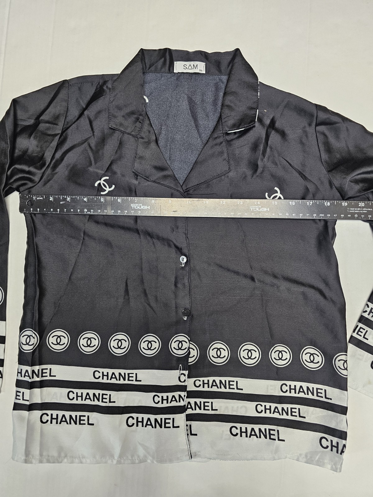 Chanel Pajamas Set Women's Size Small 2pc  thumbnail 16