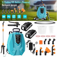 Backpack Sprayers 12L Rechargeable Battery Powered Electric Garden Spray Farm