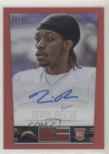 2014 Hot Rookies Rookie Fat Pack Red Prizm Signatures 30/35 Tevin Reese Auto 0a3