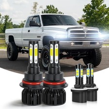 For Dodge Ram 1500 1994-1998 - 4x 6000k 9004 Led Headlight Fog Light Bulbs 880 For Dodge Ram 1500 1994-1998 - 4x 6000k 9004 Led Headlight Fog Light Bulbs 880