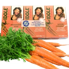 Idole Carrot Exfoliating Soap With Vitamin A & E