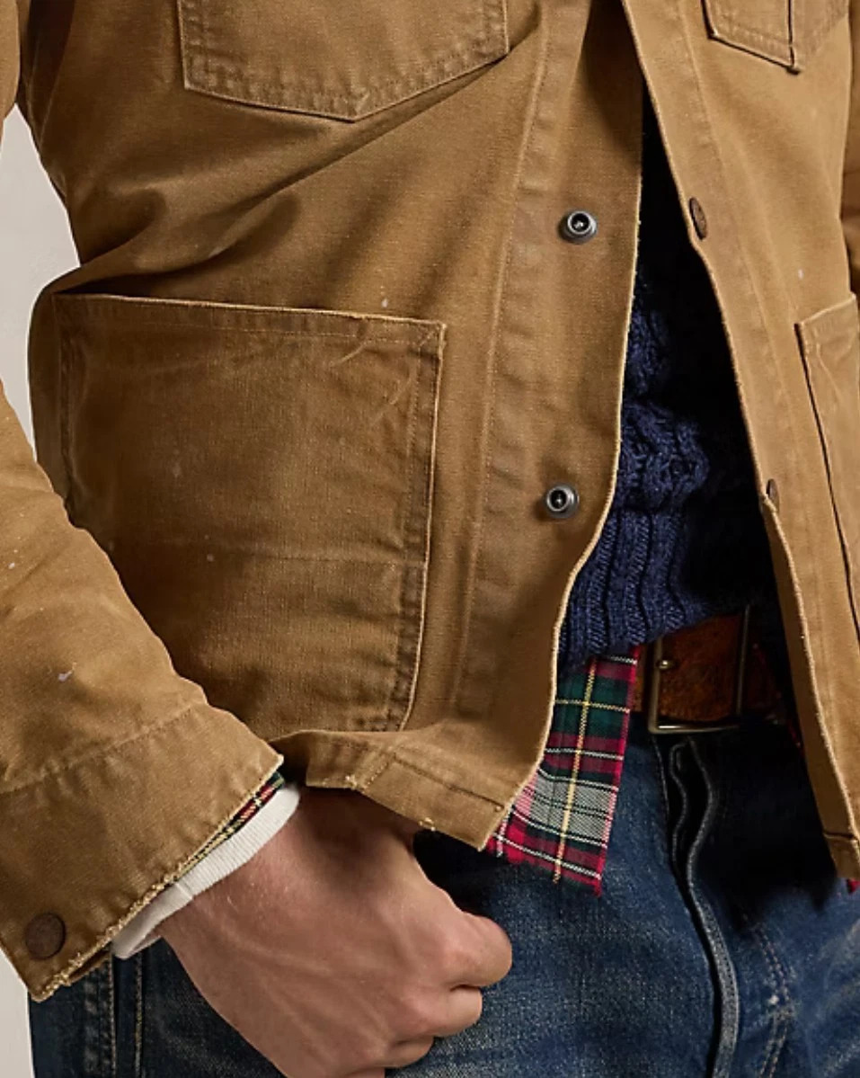 Polo Ralph Lauren Men’s Brown Sportsman Work Utility Dog Jacket Canvas XL Bnwt image 17