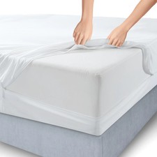 Zippered Mattress Encasement Waterproof Bed Bug Mattress Protector Cover Pad