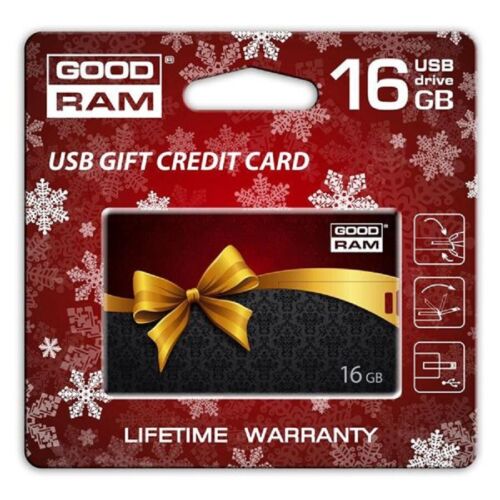 Carta di Credito Gold GOODRam -16GB Penna Memory USB 2.0 Chiavetta Pendrive - 第 1/4 張圖片