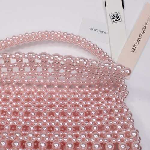 AQUA Borsa da donna rosa con perline al dettaglio $98 - Foto 8 di 11