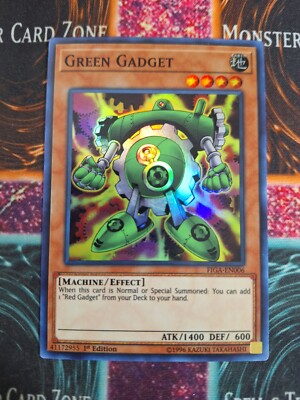 Yu-Gi-Oh! TCG Green Gadget FIGA-EN006 Super Rare 1st Edition Near Mint |  eBay