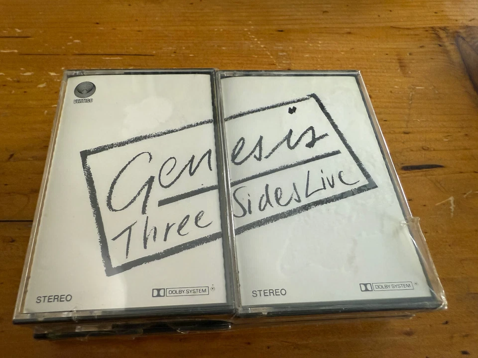 2 X MC ITALY Genesis – Three Sides Live - MC K7 NEW SEALED