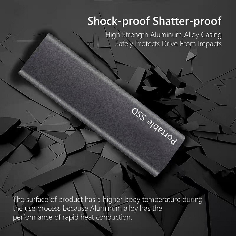 Lenovo External Hard Drive 64TB 16TB HighSpeed SSD 8TB 4TB 2TB 1TB