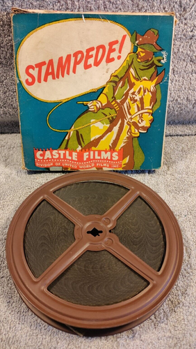 Castle Films Vintage 16mm Reel Stampede Western Cowboy Movie No. 551