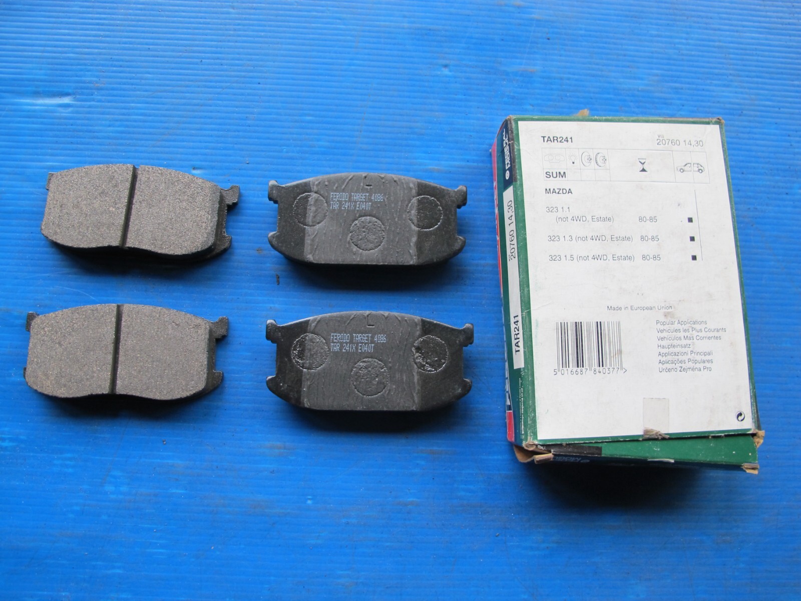 Plaquettes de freins avant Ferodo Target Mazda 323 essence BD