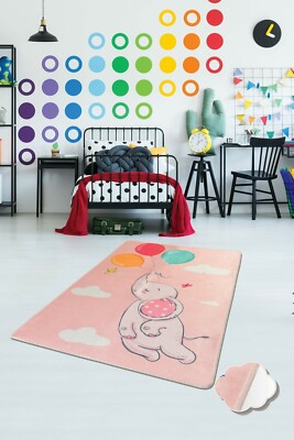 Kinderzimmerteppich - Kinderzimmerteppiche - Kinderteppich für Mädchen Jungen Spielzimmer
